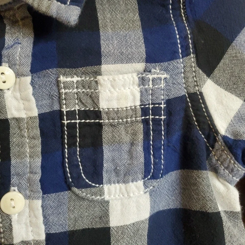OshKosh B'gosh Carter's Toddler Boys Plaid Flannel Shirts Lot Sz 18M‎